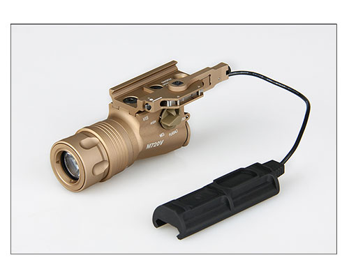 Tactical M720V LED Flashlight Momentary / Constant / Strobe CREE R5 400 Lumen Airsoft Gun Flashlight 2 Color For Hunting