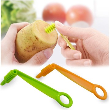 1 Pcs Vegetable Fruit Slicer Manual Spiral Screw Slicer Potato Cutting Device Cut Fries Cut Manual Potato Cutter Kitchen Tool