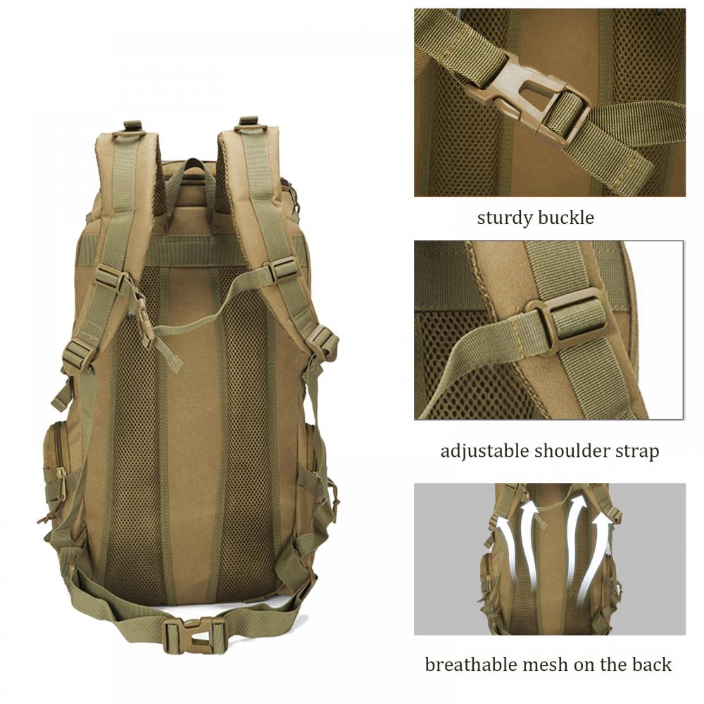 Hiking Backpack Large Tactical Travel Camping Survival Bug Out 3 Day Assault Bag