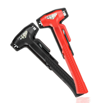 Carbon Steel Car Safety Life Hammer Black and Red Auto Emergency Escape Rescue Tool Window Glass Breaker Seatbelt Cutter