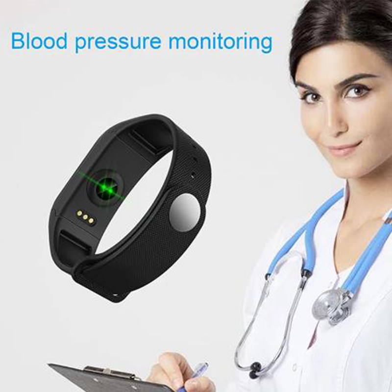 F1Plus Smart Bracelet Waterproof Heart Rate Monitor Blood Pressure Activity Fitness Tracker Pedometer Smart Band for ios android