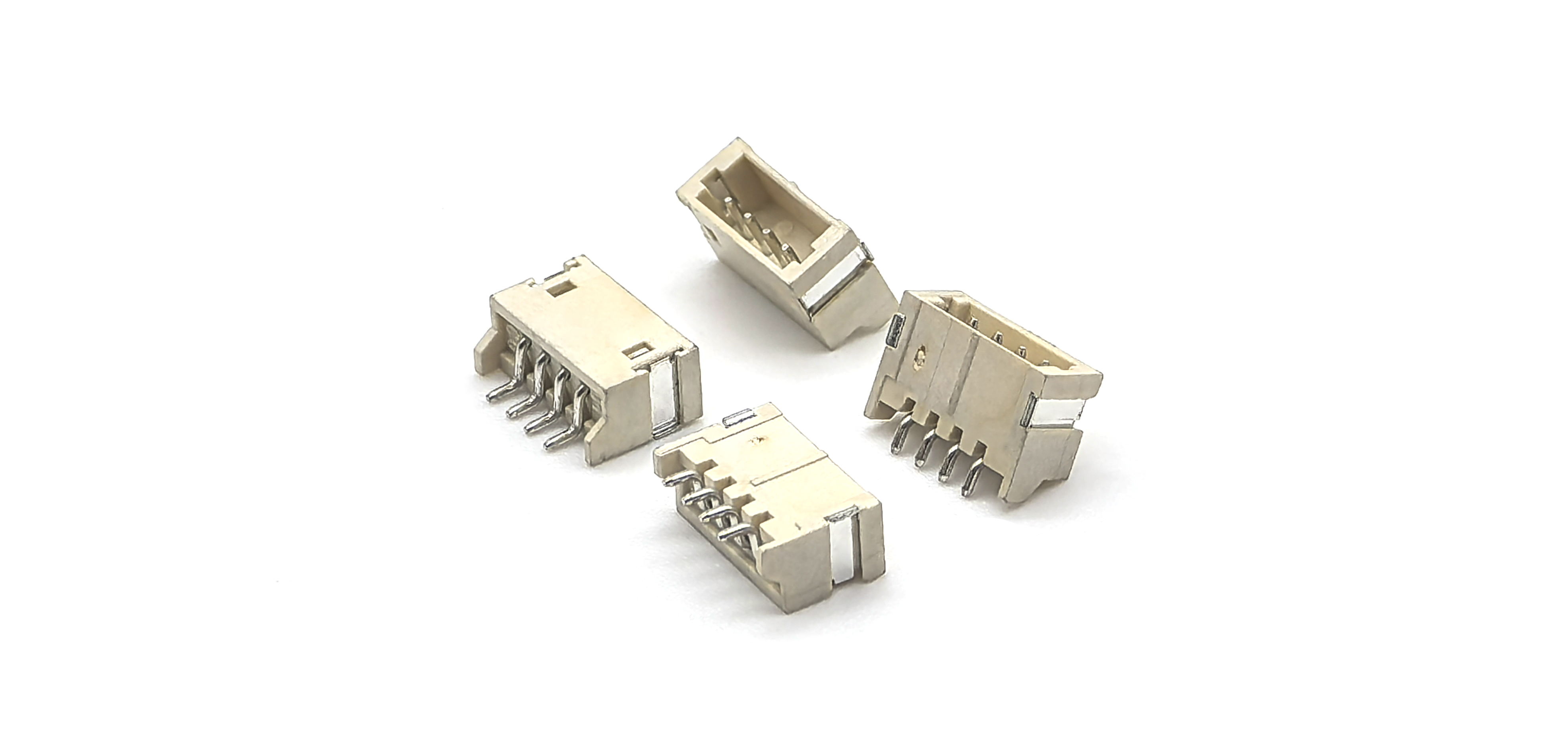 ZH1.5 Horizontal SMT Pin Socket Connector: WAFER ZH1.5 Right Angle Horizontal SMT 4P