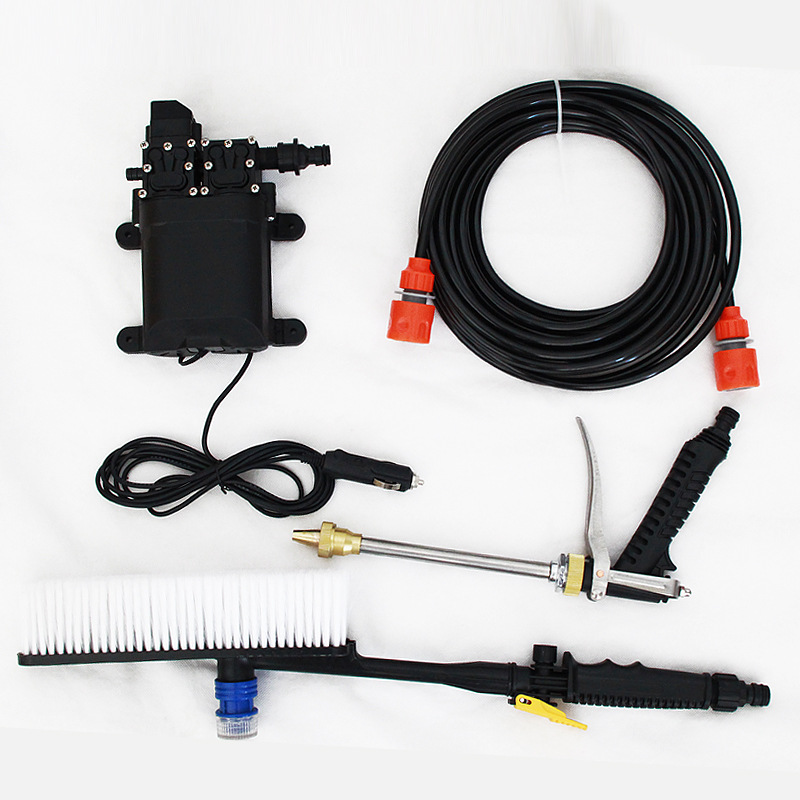 12v Dual Pump Car Wash High Pressure Wash Electric Car Washer Tools 12v Car Washing Machine + Gun + Water Pipe