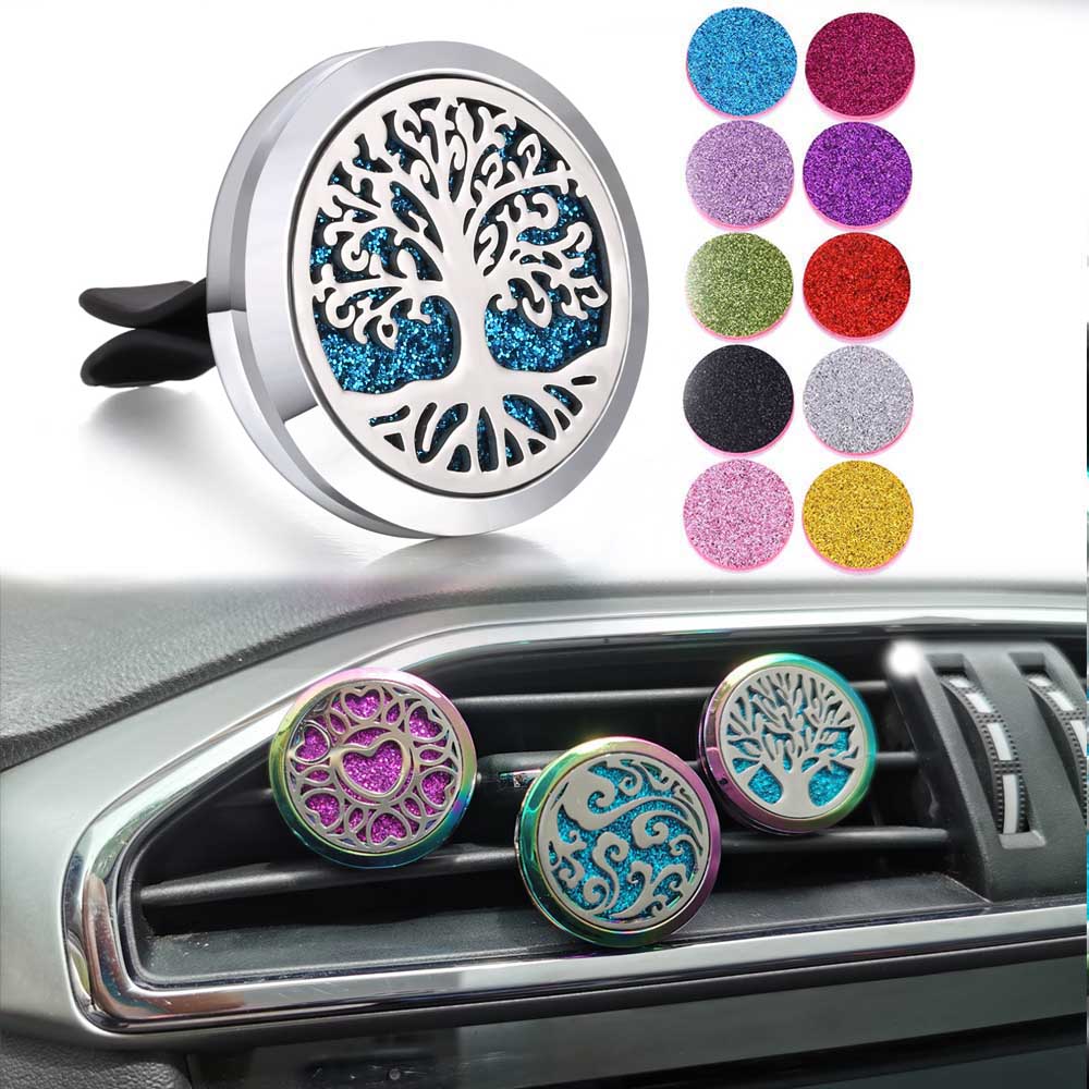 New Car Air Freshener Hanging Auto Outlet Perfume Car Air Diffuser Vent Car Essential Oil Diffuser Solid Fragrance Drop Shipping