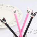 2 Pcs/lot Cute Dog Animal Signature Gel Pen Black Ink 0.5mm for Escolar Papelaria School Office Supply Promotional Gift