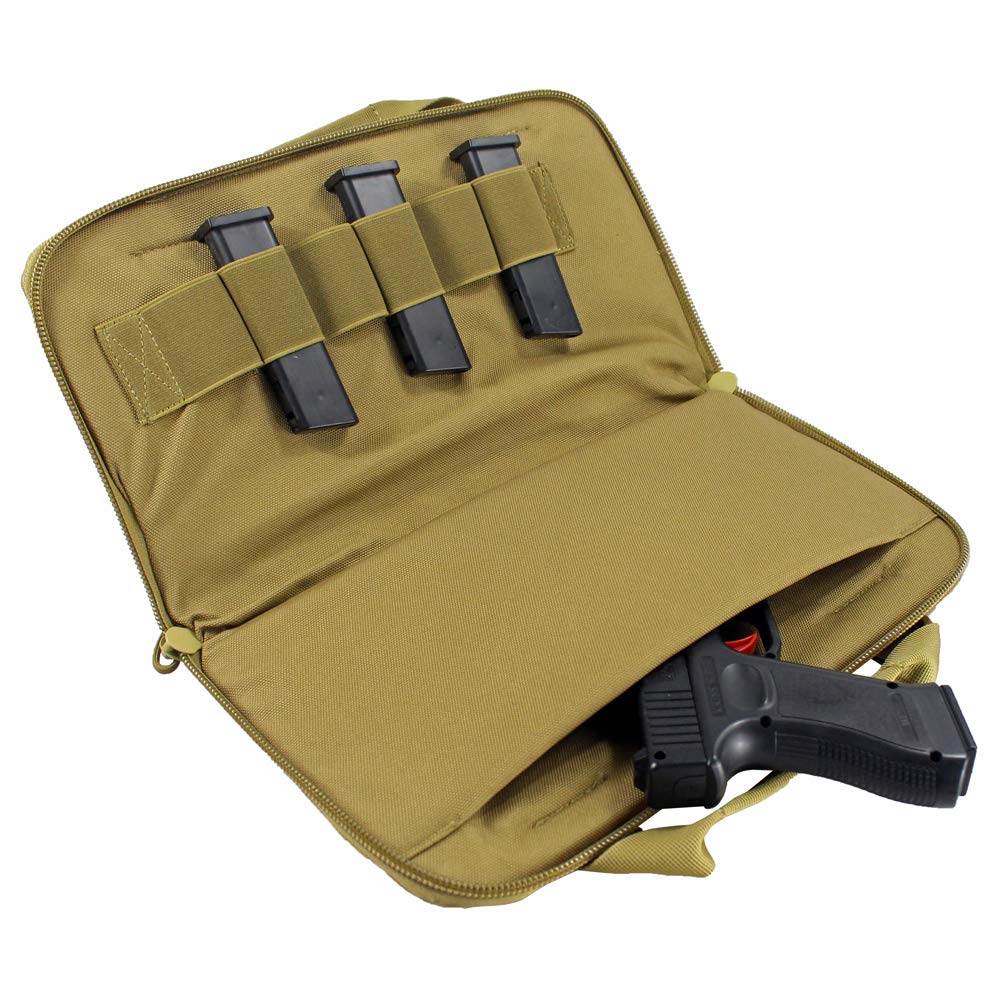 Military Pistol Hand Gun Bag Tactical Hunting Fishing Kit Bag Durable Padded Pistol Carrier Hunting Accessories