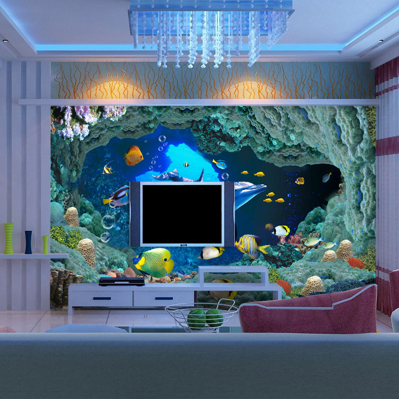 Custom 3D Photo Wallpaper Underwater World Children's Bedroom Living Room Sofa TV Background Wall Covering Mural Wallpaper Roll