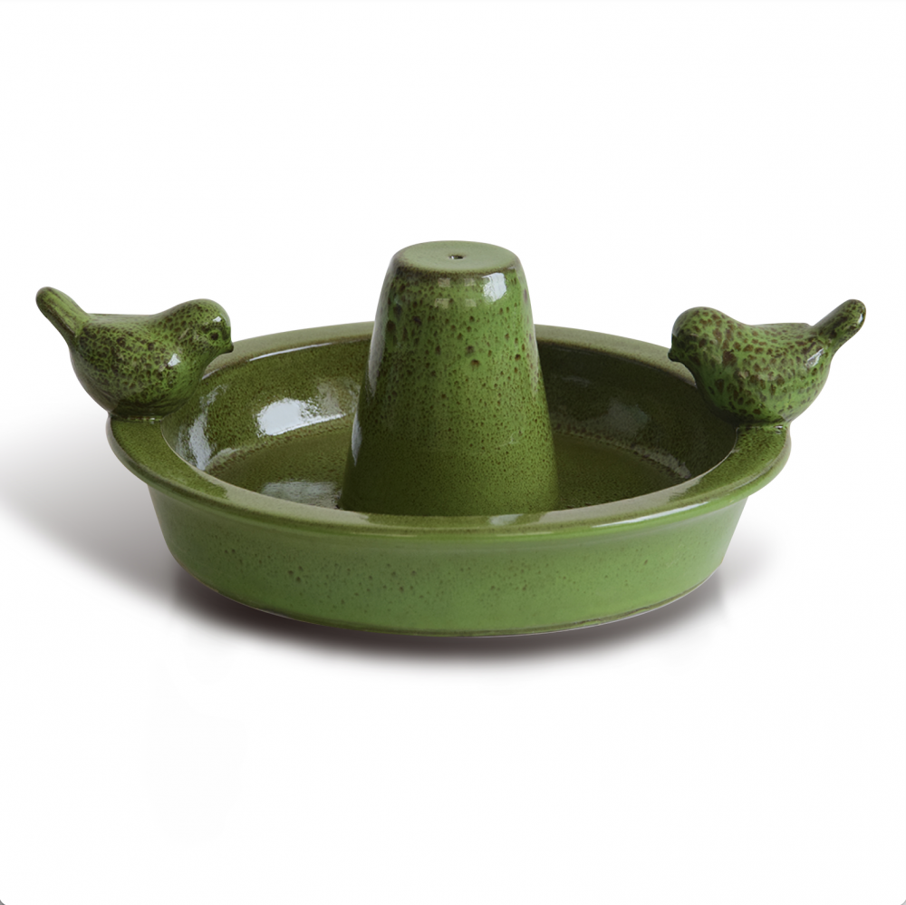 Hanging Birdbath Green