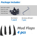 Car Fender Flares Mudguard Mud Flaps Splash Guard For Chevrolet Corvette C6 2005 2006 2007 2008 2009 2010 2011 2012 2013