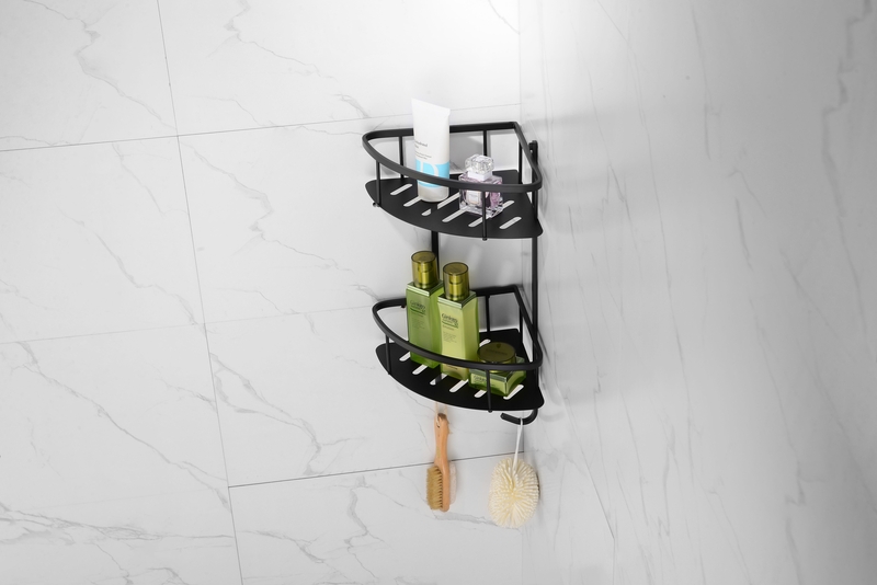 Corner Shower Ball Deep Basket Design With Hook faucet 6