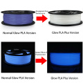 CREOZONE 3D Filament Glow in the Dark Series PLA ABS Plastic Filament for 3D Printer 15% Noctilucent Powder 1.75 1KG Spool