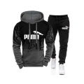 Fashion men's two-piece sportswear suit 3D printing hoodie + casual pants men's spring and autumn new track suit S-4XL