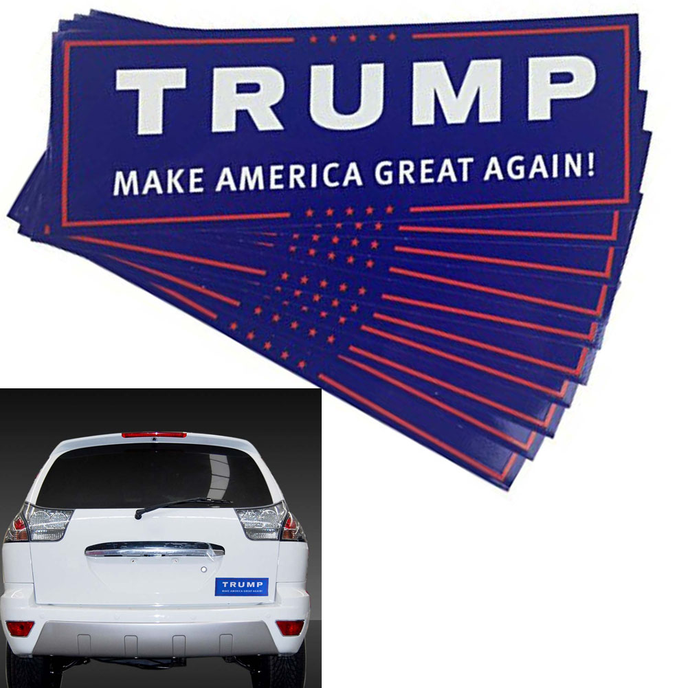 10PCS TRUMP MAKE AMERICA GREAT AGAIN Election Bumper Sticker Truck Car Vinyl Decal