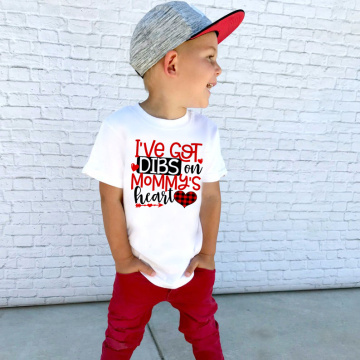 I've Got Dibs on Daddy's/mommy's Heart Boys Girls Valentines Shirt Toddler Valentines Day Tshirt Kids Funny Holiday Tee Shirts