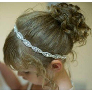 Yundfly Lovely Baby Girls Princess Flower Hairband Kids Children Rhinestone Headband Headwear Elastic Hair Band Accessories