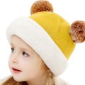 Kids Winter Hats Ears Girls Boys Children Warm Caps Scarf Set Baby Bonnet Enfant Knitted Cute Hat Hooded Warm Flap Cap Scarf