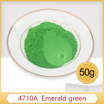 Pearl Powder Pigment Acrylic Paint 50g Type 4710A Emerald Green for Craft Art Car Paint Soap Dye Col