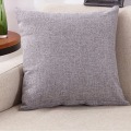 40x40cm Solid Sofa Car Pillow Cushion Soft Linening Waist Pillow Anti-Slip Bedroom Sofa Cushion for Home Office Car Use