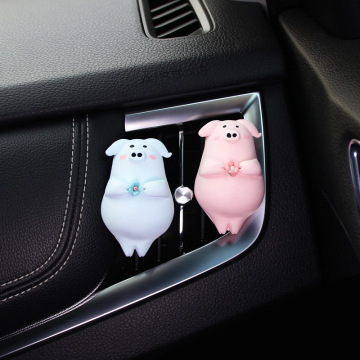 Couple Pig Car Perfume Diffuser Car Air Freshener Perfumes Refill Vehicle Fragrance Car Air Vent Interior Decoration