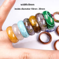 2020 Natural stone rings charm jewelry a diversity of stones two kinds of models trendy gift for women or girlfriend 8mm width