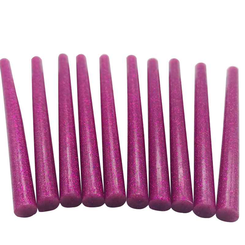 10pcs Colourful 7mm*100mm Glitter Hot Melt Glue Sticks For Glue Gun Craft Phone Case Album Repair Accessories Adhesive 7mm Stick