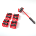 ZK3 5 PCS Furniture Mover Tool Set Furniture Transport Lifter Heavy Stuffs Moving Tool Wheeled Mover Roller Wheel Bar Hand Tools