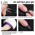 ibdgel Nail Tips Glue Gel 15ml Multifunction Easy Widely Used Nail Gel Glue Base Coat Diamond Stick Glue