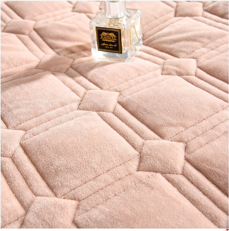New Short plush Quilting size 224x234cm /270x234cm bed cover Bed Skirt Bedspread Bed Sheet Bed Cover Pillowcase Bedding Set