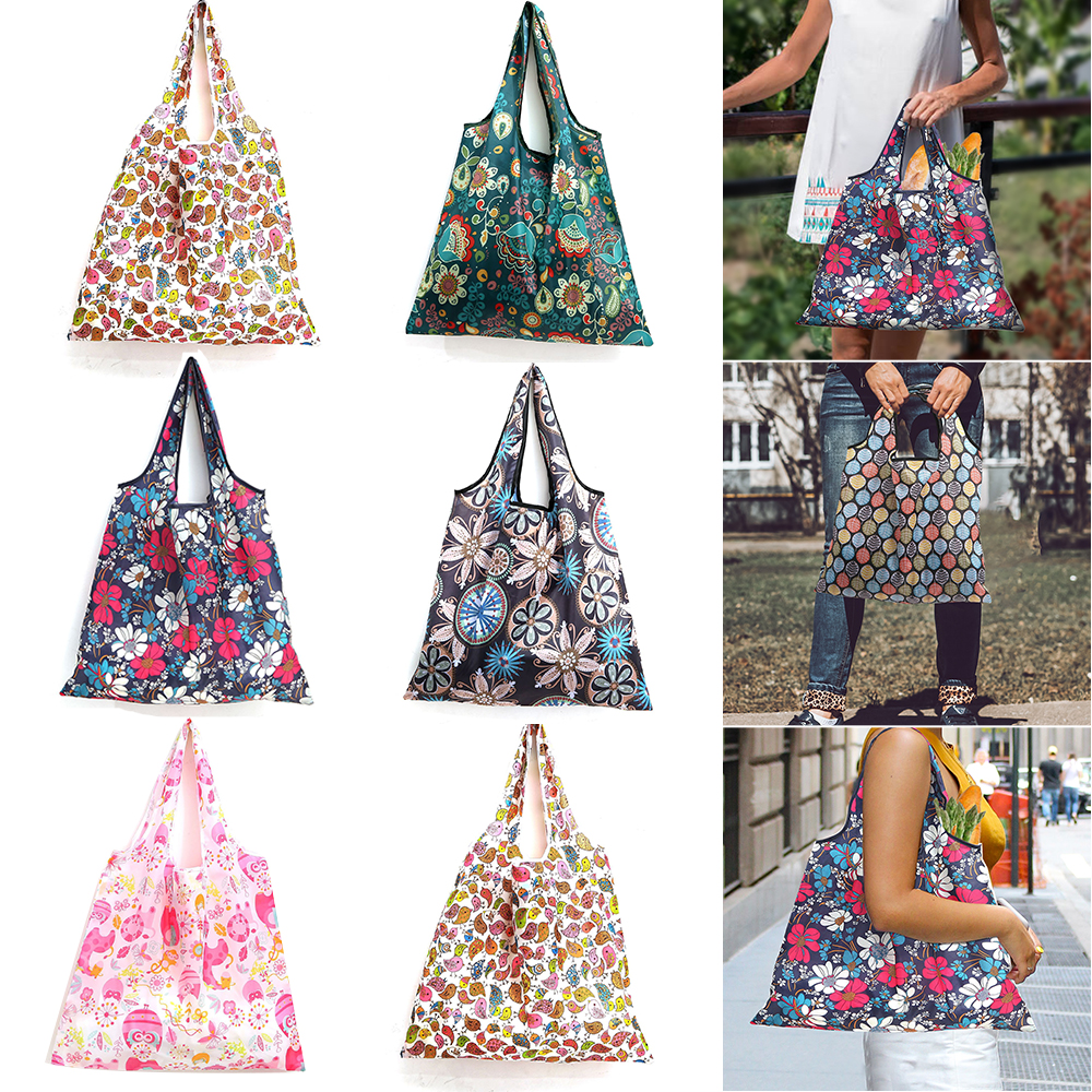 Foldable Shopping Bag Large Capacity Reusable Grocery Bags Portable and Durable Cloth Tote Bag for Supermarket