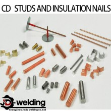 Capacitor discharge studs and insulation nails