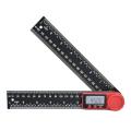 200mm Digital Protractor Ruler Inclinometer Goniometer Level Measuring Tool Electronic Angle Gauge Stainless Steel Angle Ruler