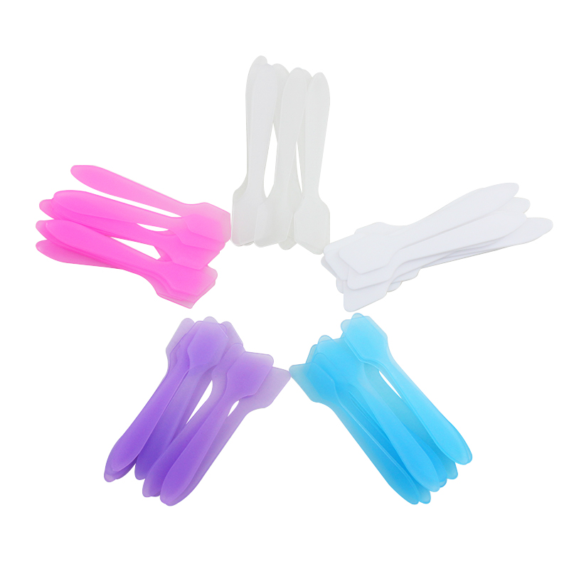 10PCS/LOT DIY Plastic Facial Face Stick Cream Mixing Spatulas Spoon Makeup Cosmetic Make Up Tools 2019