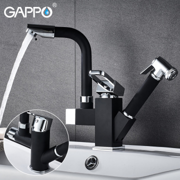 Gappo kitchen Faucets water sink mixer tap kitchen rotatable black kitchen pull out water deck mounted faucet mixer taps