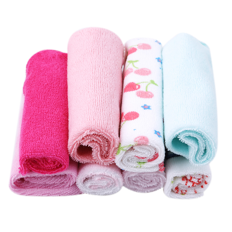 8pcs/pack 100% Cotton Newborn Baby Towels Saliva Towel Nursing Towel Baby Boys Girls Bebe Toalha Washcloth Handkerchief