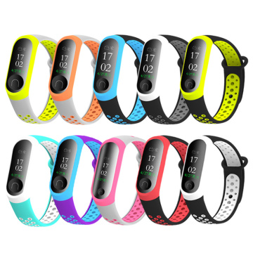 Millet Bracelet4 Wristband Smart Silicone Strap Watch Sports Bracelet Mesh Double Color Wristband Waterproof Colorful Watch Band