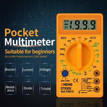 Digital Multimeter AC/DC 750/1000V LCD Handheld Voltmeter Ammeter Ohm Tester Auto Ranging Current Resistance Meter Tester