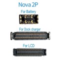2pcs FPC connector for LCD display battery dock charger For Huawei Nova 2S 2plus 3 3E 3i Mobile Phone Flex Cables