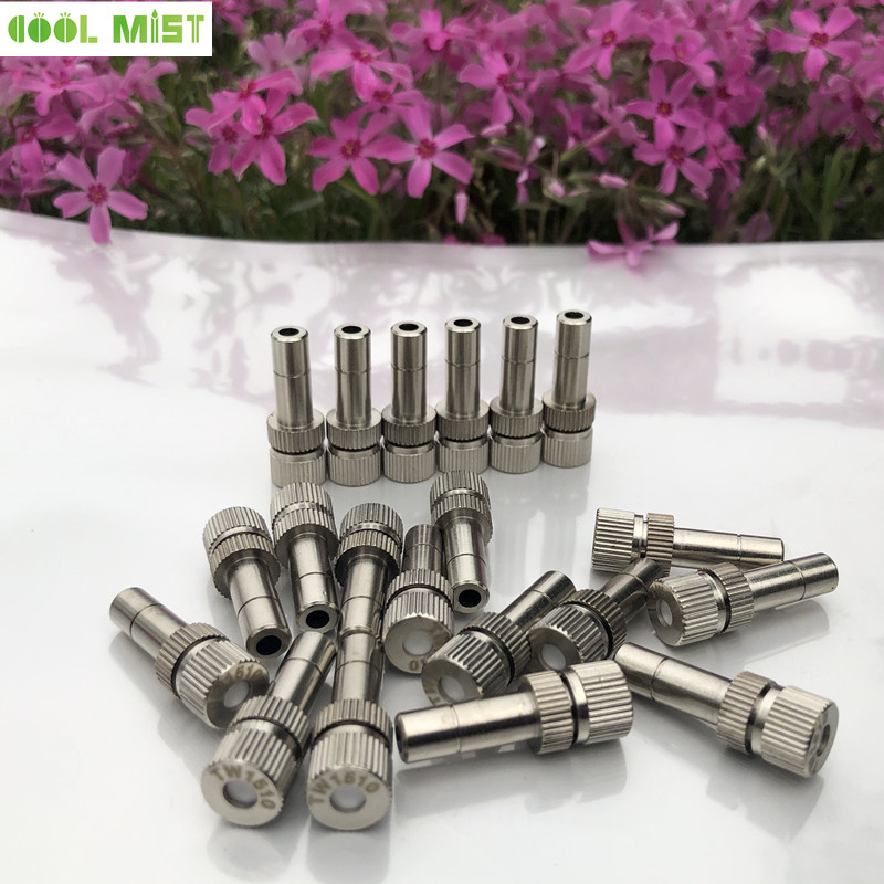 S156 slip lock 6mm mist nozzle quick connect water sprayer 0.15mm-0.6mm for irrigation and cooling system