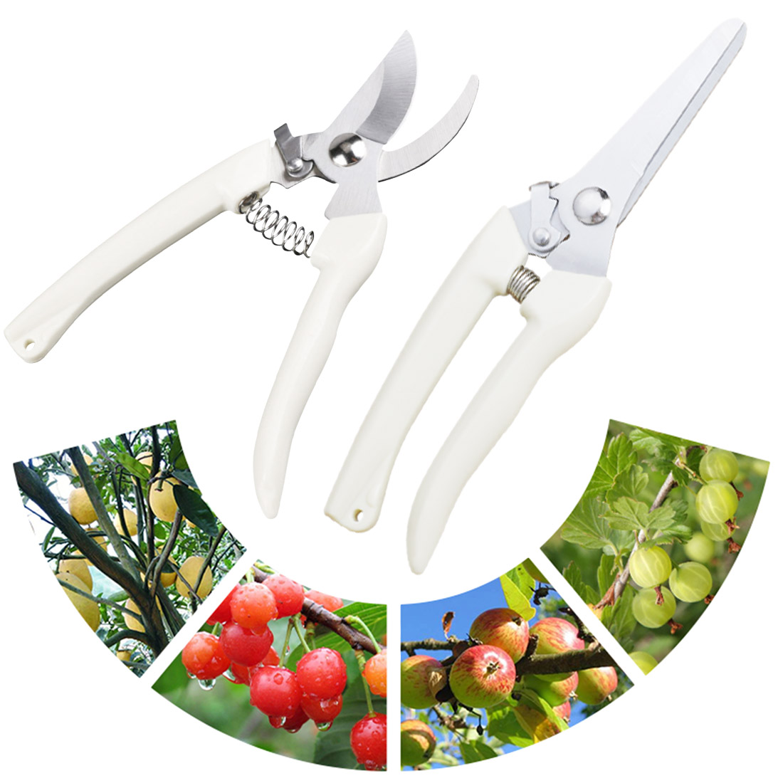 Anti-slip Gardening Pruning Shear Scissor Stainless Steel Cutting Tools Pruner Tree Cutter Home Tools Gardening Tools