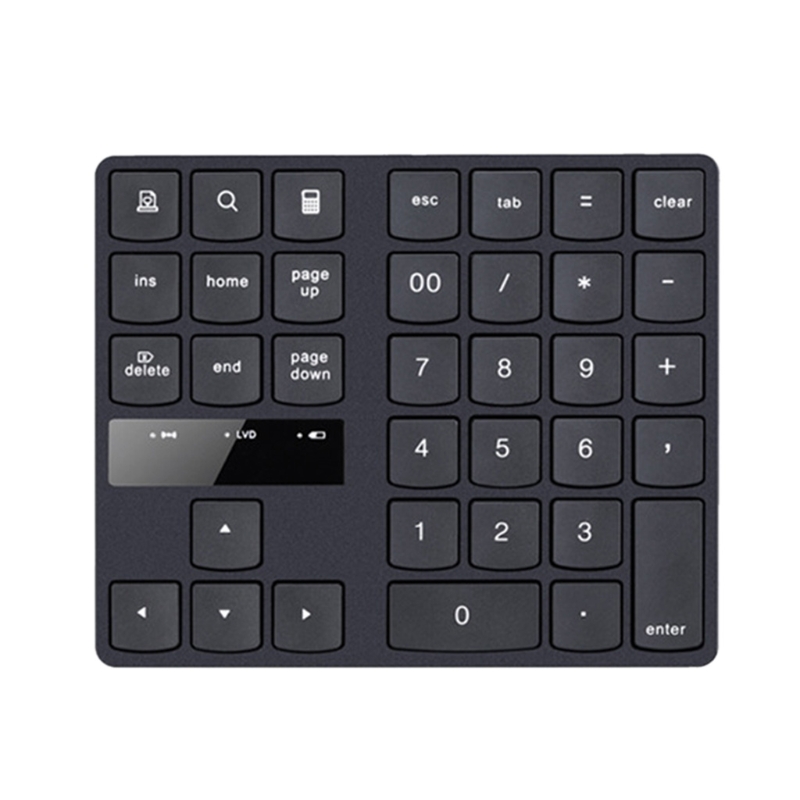 2.4G USB Wireless Numeric Keypad 35 Keys Charging Digital Keyboard Mini Numpad