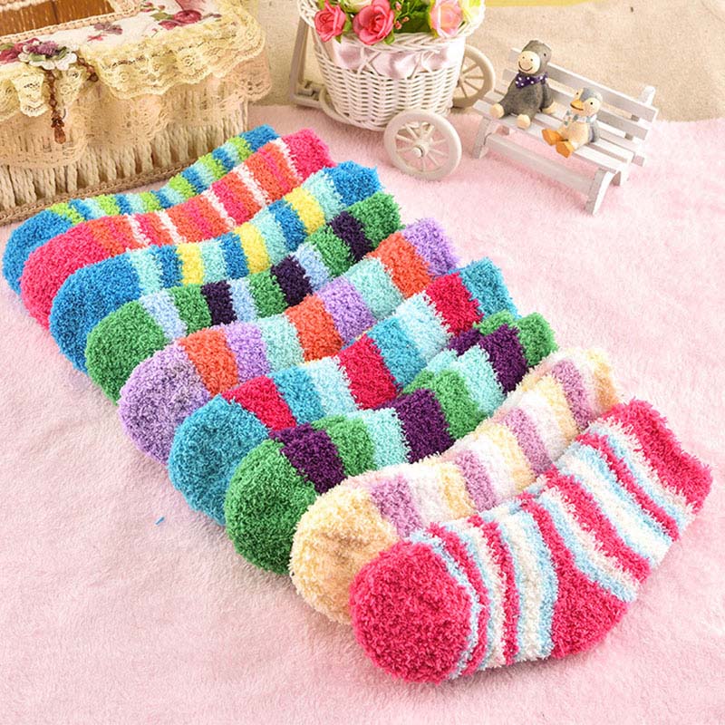 0-3Y Cotton Baby Socks Winter Warm Newborn Baby Girl Boy Socks Anti Slip Toddler Infant Socks With Rubber Soles Children Sokken