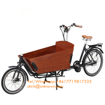2 wheel Electric or pedal cargo bicycle frame Bakfiets cargo bike for Child
