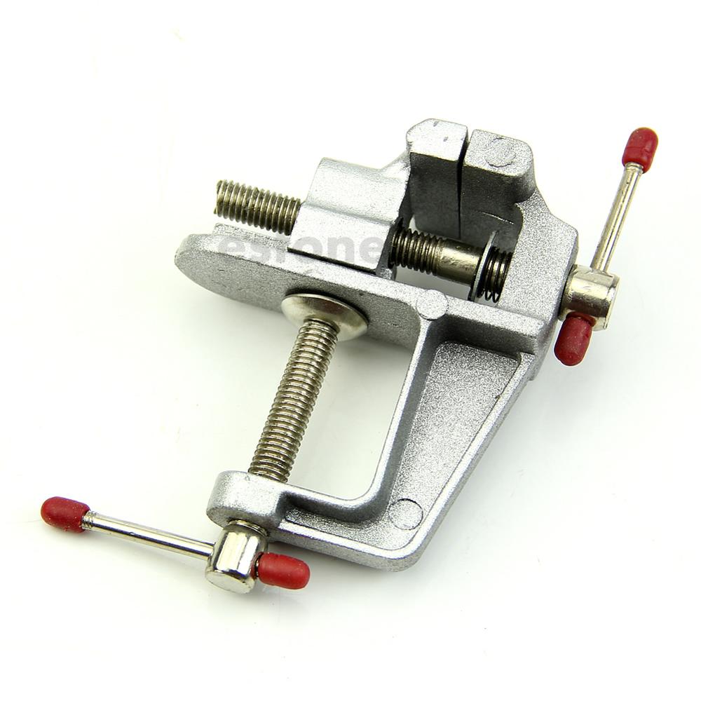 Durable 3.5" Aluminum Mini Jewelers Hobby Clamp On Table Bench Vise Vice Tool New Drop Shipping