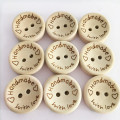 100Pcs/lot Wooden Buttons Clothing Decoration Wedding Decor Handmade Letter Love DIY Crafts Scrapbooking For Sewing Accessories