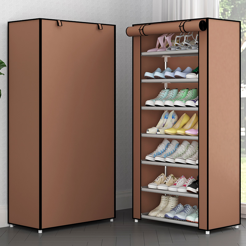 Shoe Rack Nonwoven Fabric Home Shoes Storage Organizer Easy To Install Shoe Cabinet Stand Holders Minimalist Space Saver