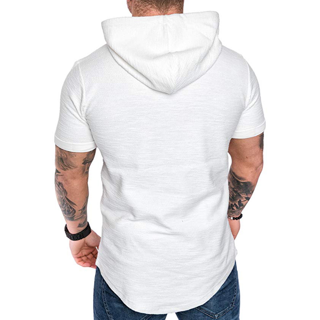 MRMT 2021 Brand New Mens Hoodies Sweatshirts Short Sleeve Men Hoodies Sweatshirt Casual Solid Color Man hoody For Male Hooded