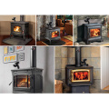 3-Blade Black Thermal Power Furnace Fan Evenly Distributed Heat Wood / Log Burner / Fireplace Harmless Fireplace Fan