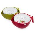 Double Drain Basket Bowl Washing Kitchen Strainer Vegetables Fruit Noodle Fashion Wash Kitchen Tools Kitchen Accessories L*5