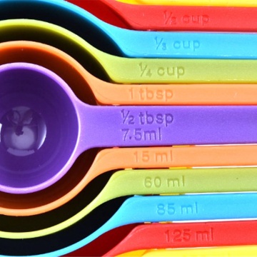 6PCS Accurate Measuring Spoon Scale Measuring Spoon Tablespoon Teaspoon Gram Scoop Household