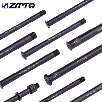 ZTTO MTB Thru axle Road Bike Shaft Front Rear hub Skewers 12mm 15mm Wheel Axis Hub Shaft 15x100 12x142 12x100 12x148 15x110